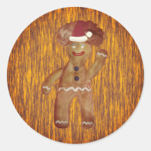 Pepparkaksgubbe Santa Sticker