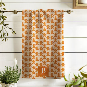 Pepparkaksgubbe Scandinavian Mongogram Roligt Helg Kökshandduk