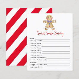 Pepparkaksgubbe - Secret Santa Survey-spel