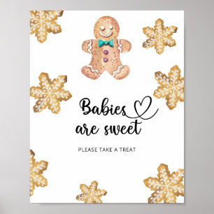 Pepparkaksgubbe - spädbarn är sött poster