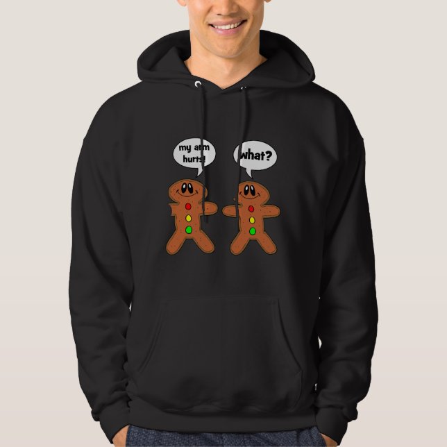 pepparkaksgubbe sweatshirt med luva (Framsida)