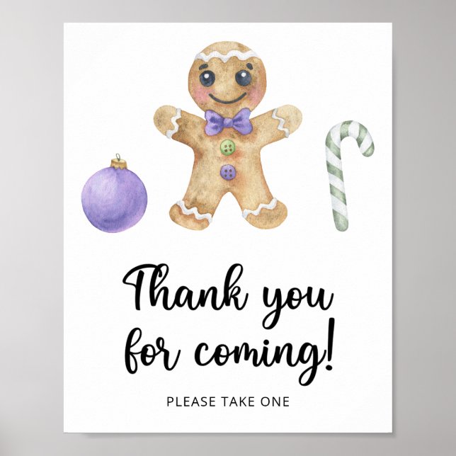Pepparkaksgubbe \ Tack för att du kom Poster (Framsidan)