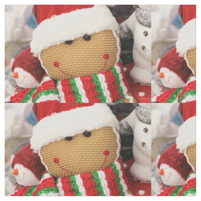 Pepparkaksgubbe Tyg (Närbild)
