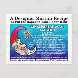Pepparkaksgubbe Vykort för Martini Recept-mottagar