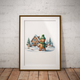 Pepparkaksgubbe Winter Äventyr Poster