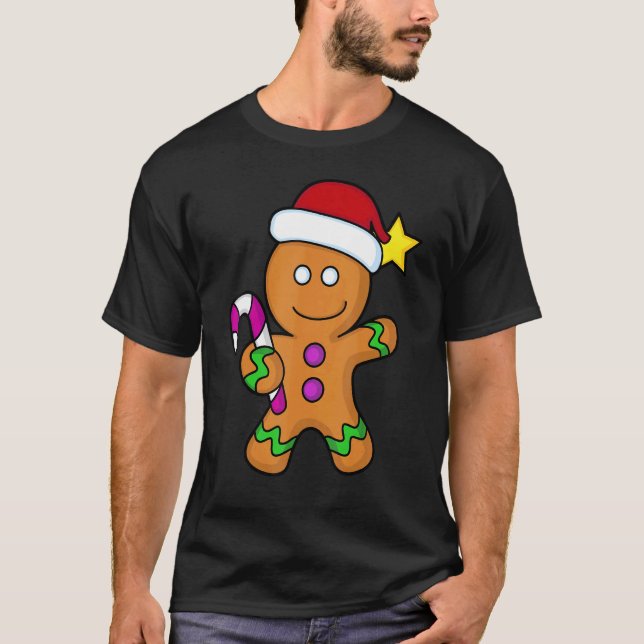 Pepparkaksgubbe Woman House jul Cookie Bakin T Shirt (Framsida)