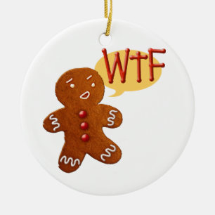 Pepparkaksgubbe WTF Julgransprydnad Keramik