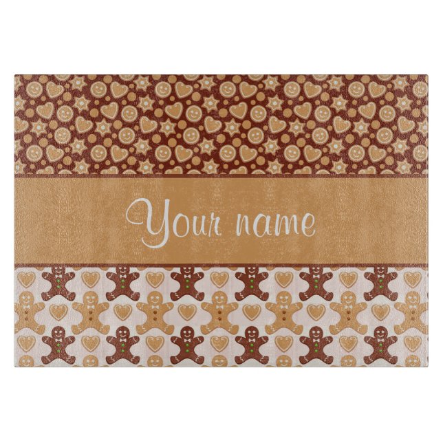 Pepparkaksgubbeansikten och hjärtor (Framsidan)