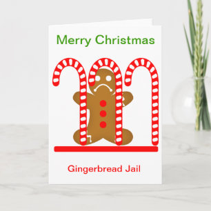Pepparkaksgubbearrest Helgkort