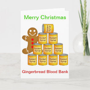 Pepparkaksgubbeblodbank Helgkort