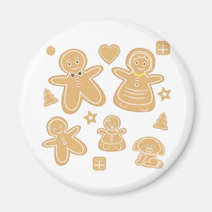 Pepparkaksgubbefamilj Magnet