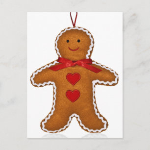 Pepparkaksgubbejulgrandekoration Helg Vykort