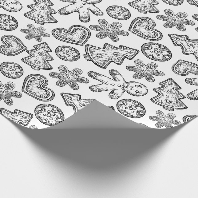 Pepparkaksgubbejulkakor Presentpapper (Hörn)