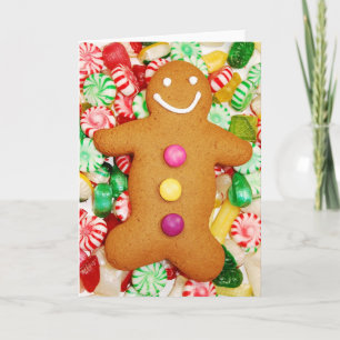 Pepparkaksgubbejulkort Helgkort