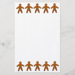 Pepparkaksgubbekakabrevpapper Brevpapper