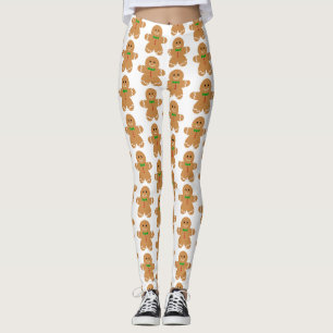 Pepparkaksgubbemönster Leggings