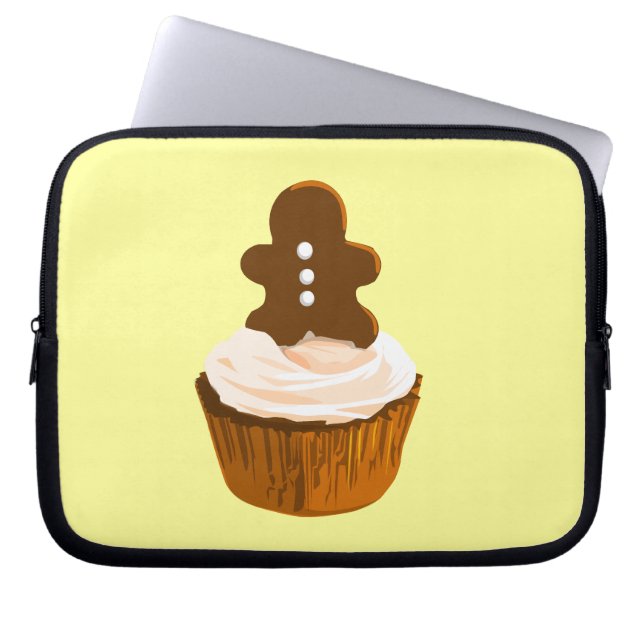 Pepparkaksgubbemuffinlaptop sleeve (Framsidan)