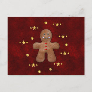 Pepparkaksgubben Cute Jul Helg Vykort