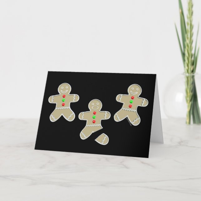 Pepparkaksgubben fick men helgkort (Framsida)