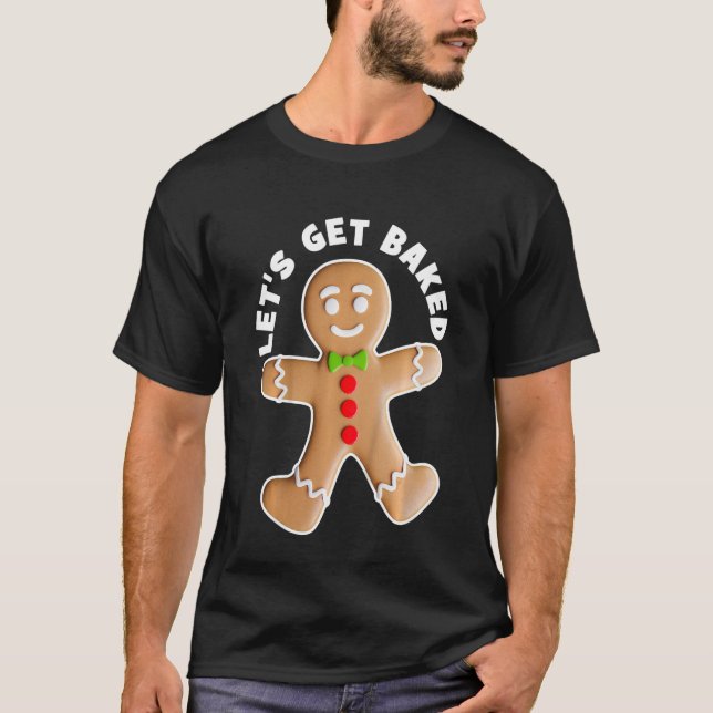 Pepparkaksgubben för barn Låt oss Baked Cookie-jul T Shirt (Framsida)