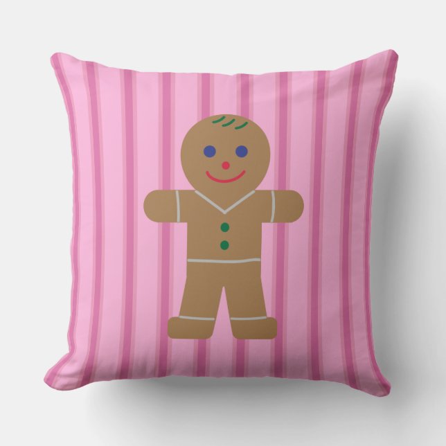 Pepparkaksgubben för roligt och Finare Rosa Kudde (Framsida)