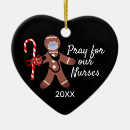 Pepparkaksgubben Julnäsa Covid Ansikte Mask Julgransprydnad Keramik