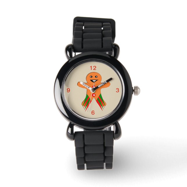Pepparkaksgubben Kids Watch i Party Armbandsur (Framsida)