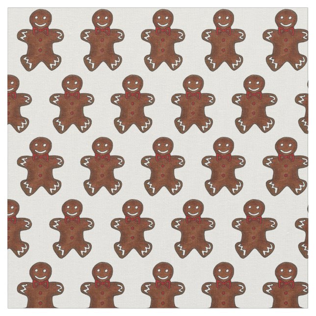 Pepparkaksgubben Manar Cookie Julafton Fabric Tyg (Närbild)
