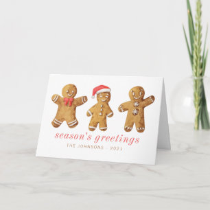 Pepparkaksgubben Modern Cute Watercolor Kort