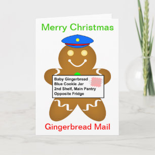 Pepparkaksgubben postar leverans helgkort