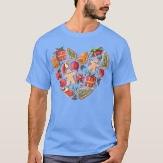 Pepparkaksgubben Retro Cookie Baking Crew jul T Shirt