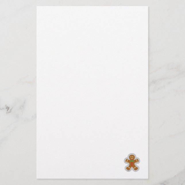 Pepparkaksgubben Skapar ängeln i Snö Brevpapper (Framsida)