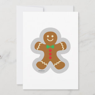 Pepparkaksgubben Skapar ängeln i Snö Julkort