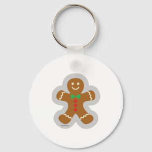 Pepparkaksgubben Skapar ängeln i Snö Nyckelring