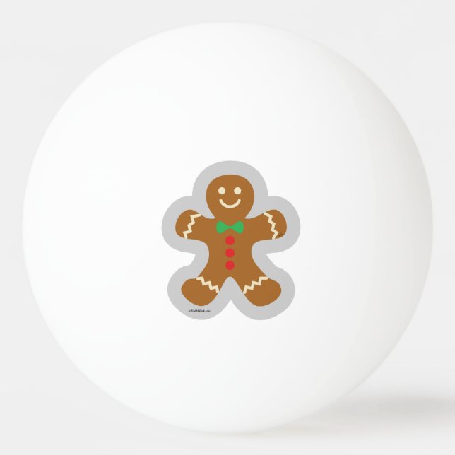 Pepparkaksgubben Skapar ängeln i Snö Pingisboll (Framsidan)