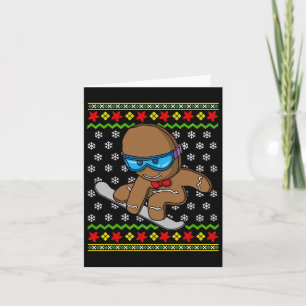Pepparkaksgubben Snowboarding Snowbo Kort