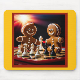 Pepparkaksgubben spelar schack med sin syster musmatta