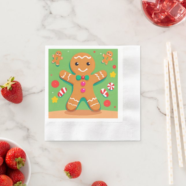 Pepparkaksgubbens Helgdag-Pappersservett Pappersservett (Insitu)