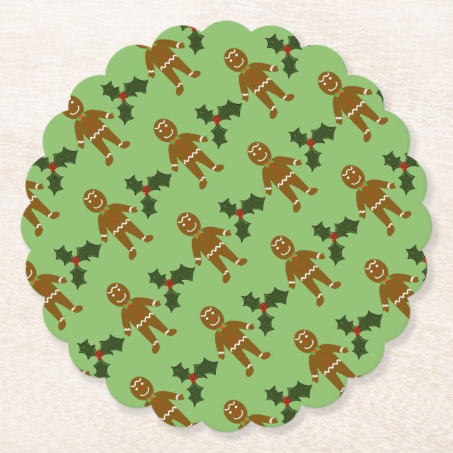 Pepparkaksgubbens Underlägg Jul Papper (Framsida)