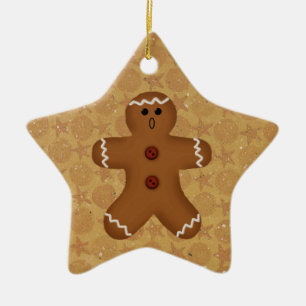 Pepparkaksgubbeprydnad Julgransprydnad Keramik