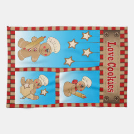 Pepparkaksgubbes Bakers Kärlek Cookies Kökshandduk