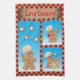 Pepparkaksgubbes Bakers Kärlek Cookies Kökshandduk