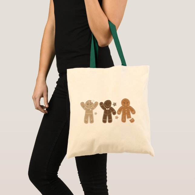 Pepparkaksgubbes Helgdag Tote Bag Tygkasse (Framsida (produkt))