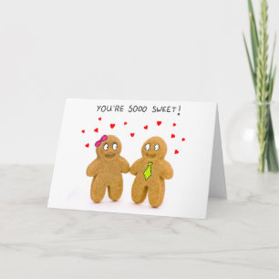 pepparkaksgubbevalentineskort helgkort