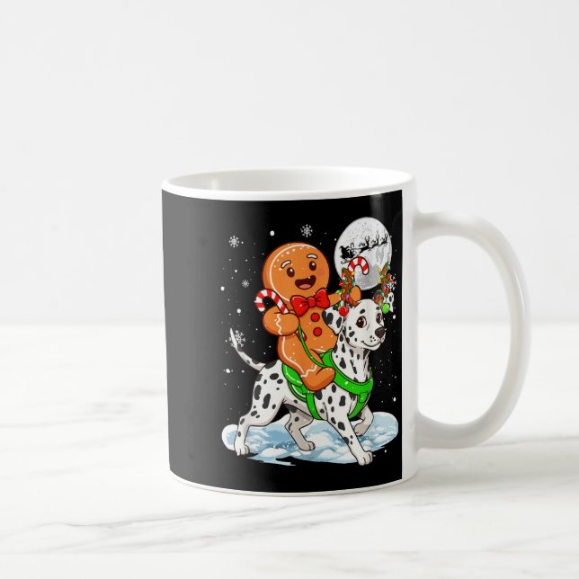 Pepparkakshästdalmatiner Ren Jul B Kaffemugg (Höger)