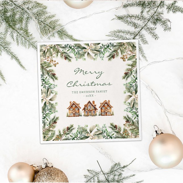 Pepparkaksholiday Papperstallduk Pappersservett (Gingerbread Holiday Paper Napkin
)