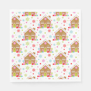 Pepparkakshus – Fantasifull juldesign Pappersservett