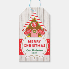 Pepparkakshus hängande etikett