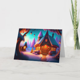 Pepparkakshus Julhelg Helgkort