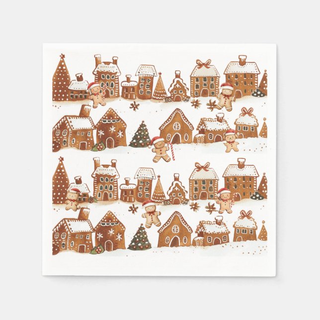 Pepparkakshus Man Kakor Jul By Pappersservett (Framsidan)